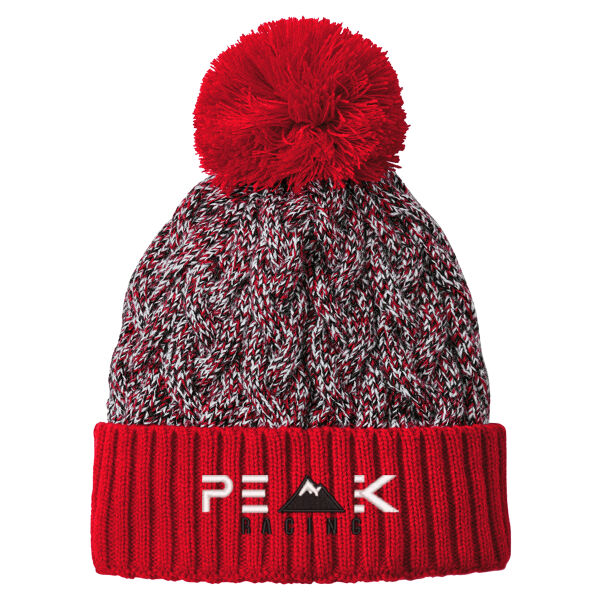 Marled Knit Pom Beanie Thumbnail