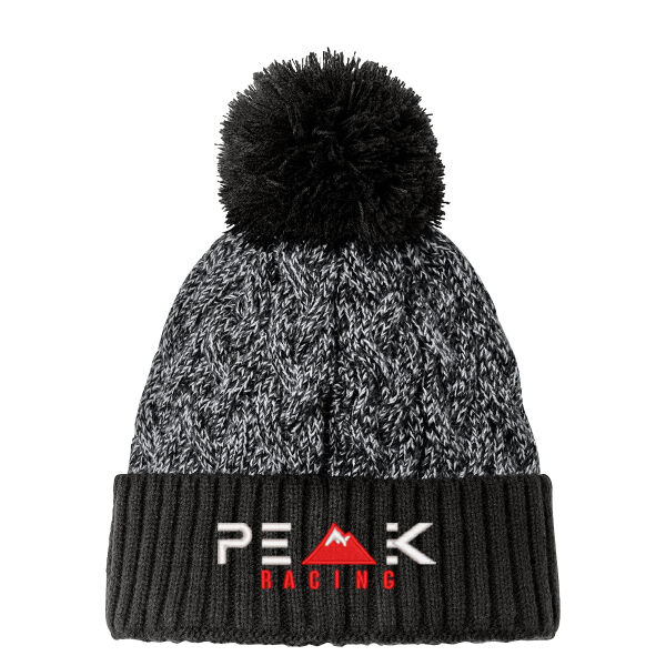Marled Knit Pom Beanie Thumbnail