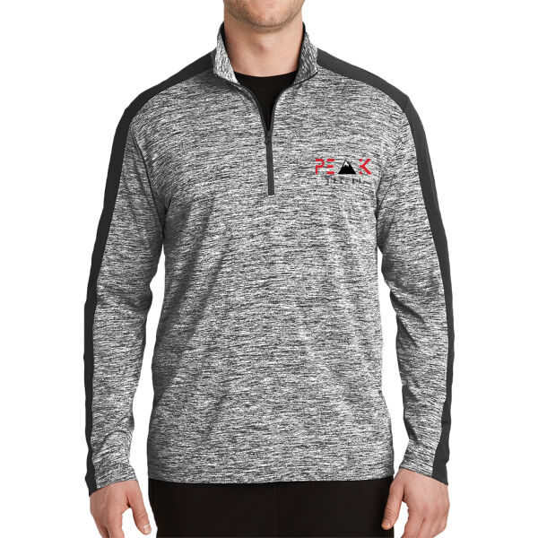 Sport-Tek® PosiCharge® Electric Heather Colorblock 1/4-Zip Pullover Thumbnail