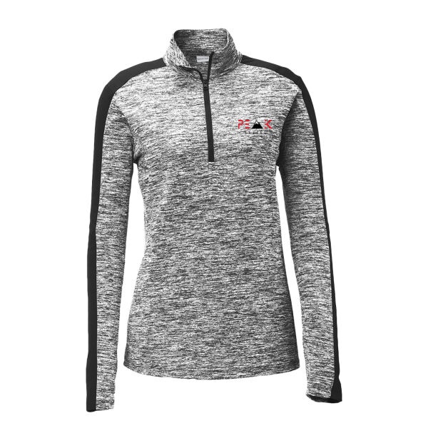 Sport-Tek® Women's PosiCharge® Electric Heather Colorblock 1/4-Zip Pullover Thumbnail